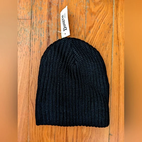 Brand New Duluth Trading Company Black Knit Hat Wool Winter NWT - Picture 2 of 8